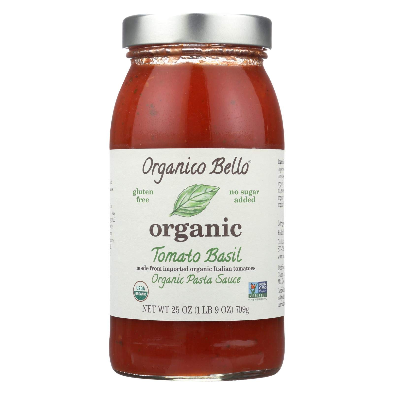 Organico Bello Organico Bello Tomato Basil, 25 Ounce