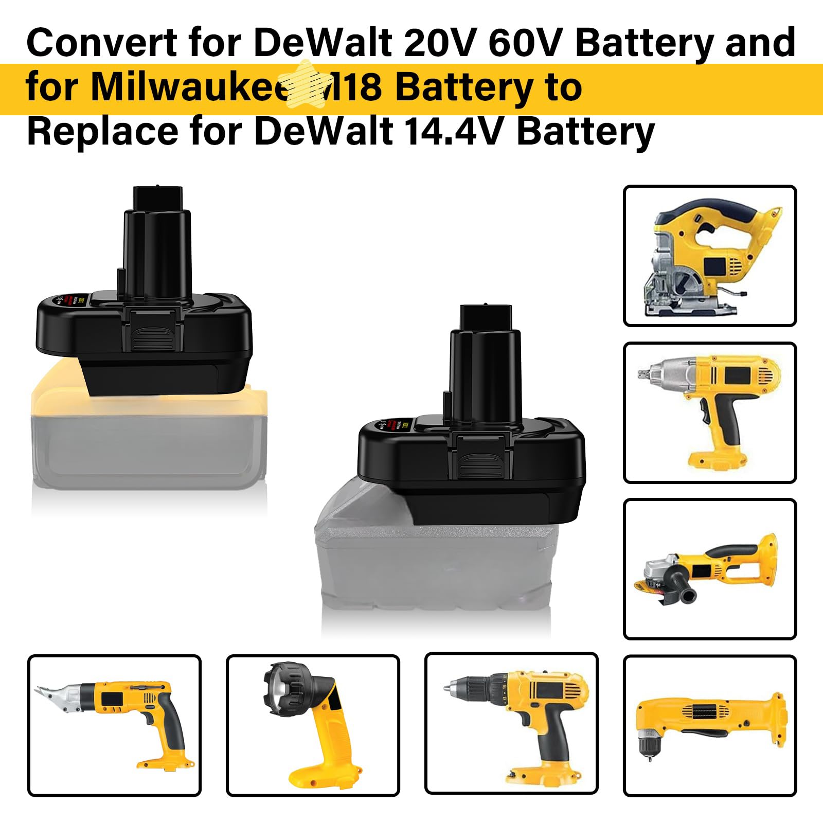 20v To 12v Step Down Converter DeWalt 20V To 12V Battery Adapter