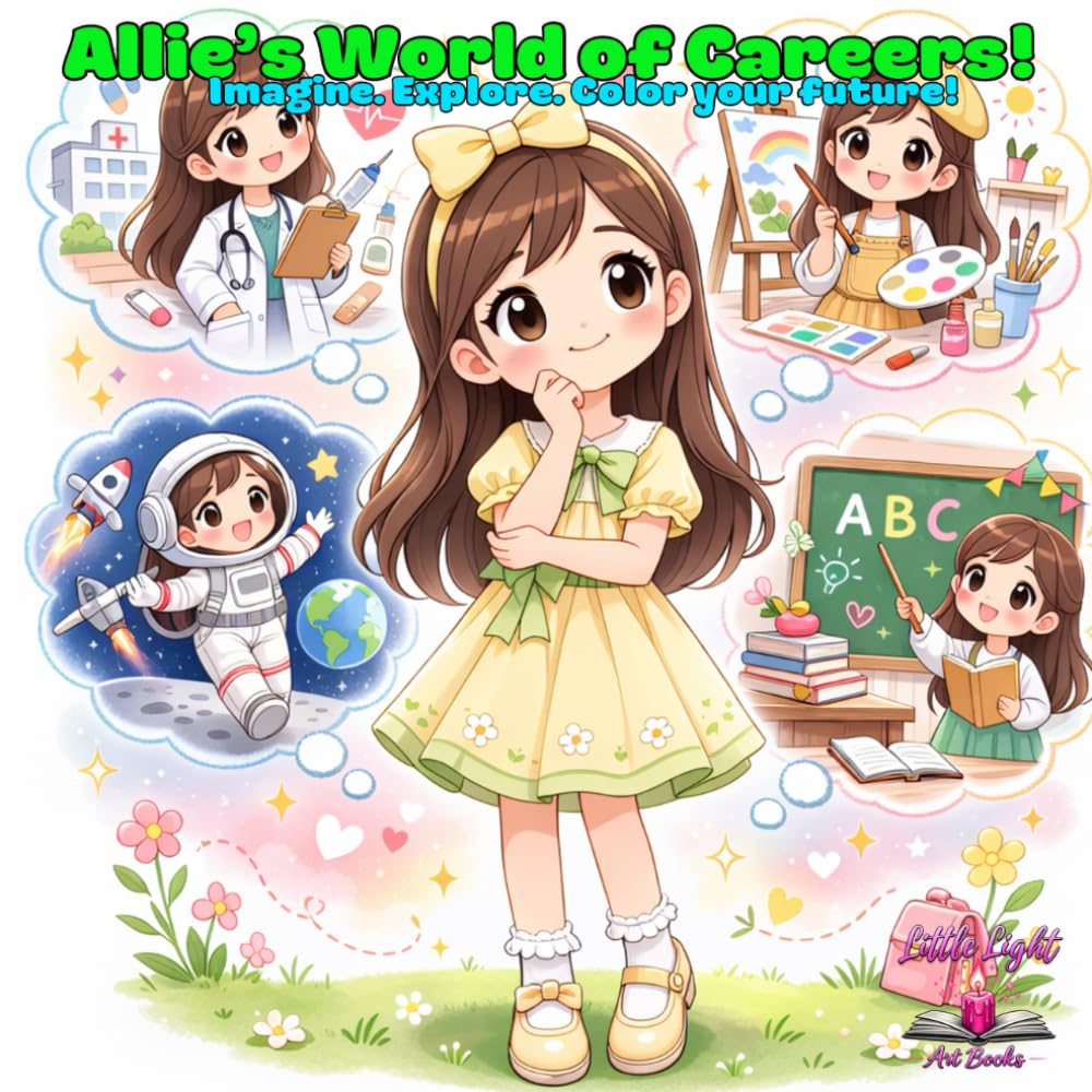 Allie's World of Careers!: Imagine. Explore. Color your future!