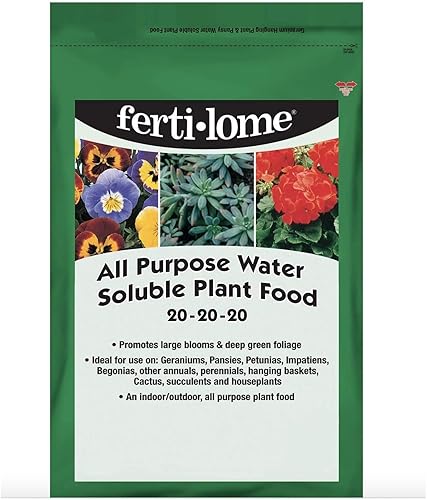 Fertilome 11722 - Alimento soluble en agua para plantas solubles en agua 20-20-20, 3 libras.