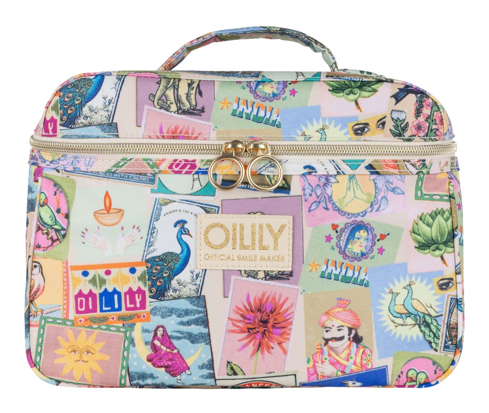 Oilily Kosmetiktasche Coco Beauty Case Almond Oil bunt