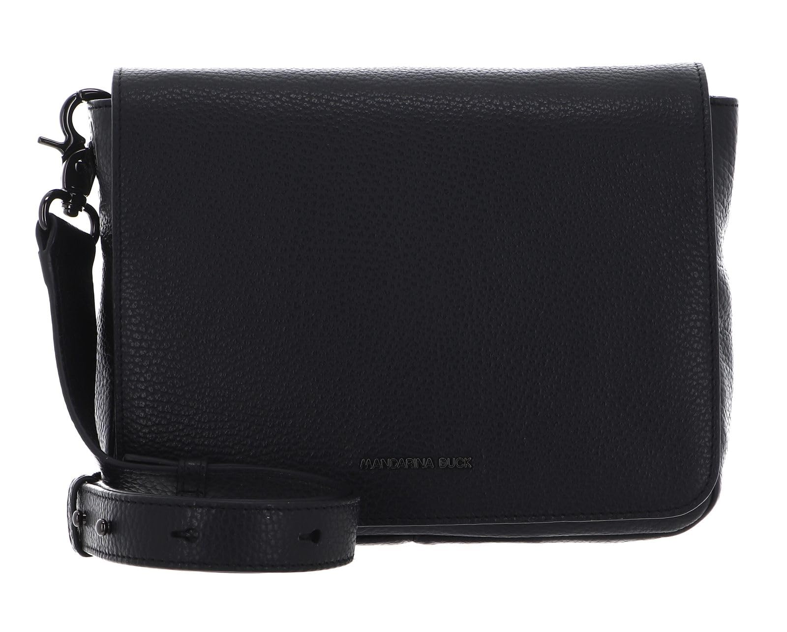 MANDARINA DUCK Mellow Leather Hunting Bag Nero
