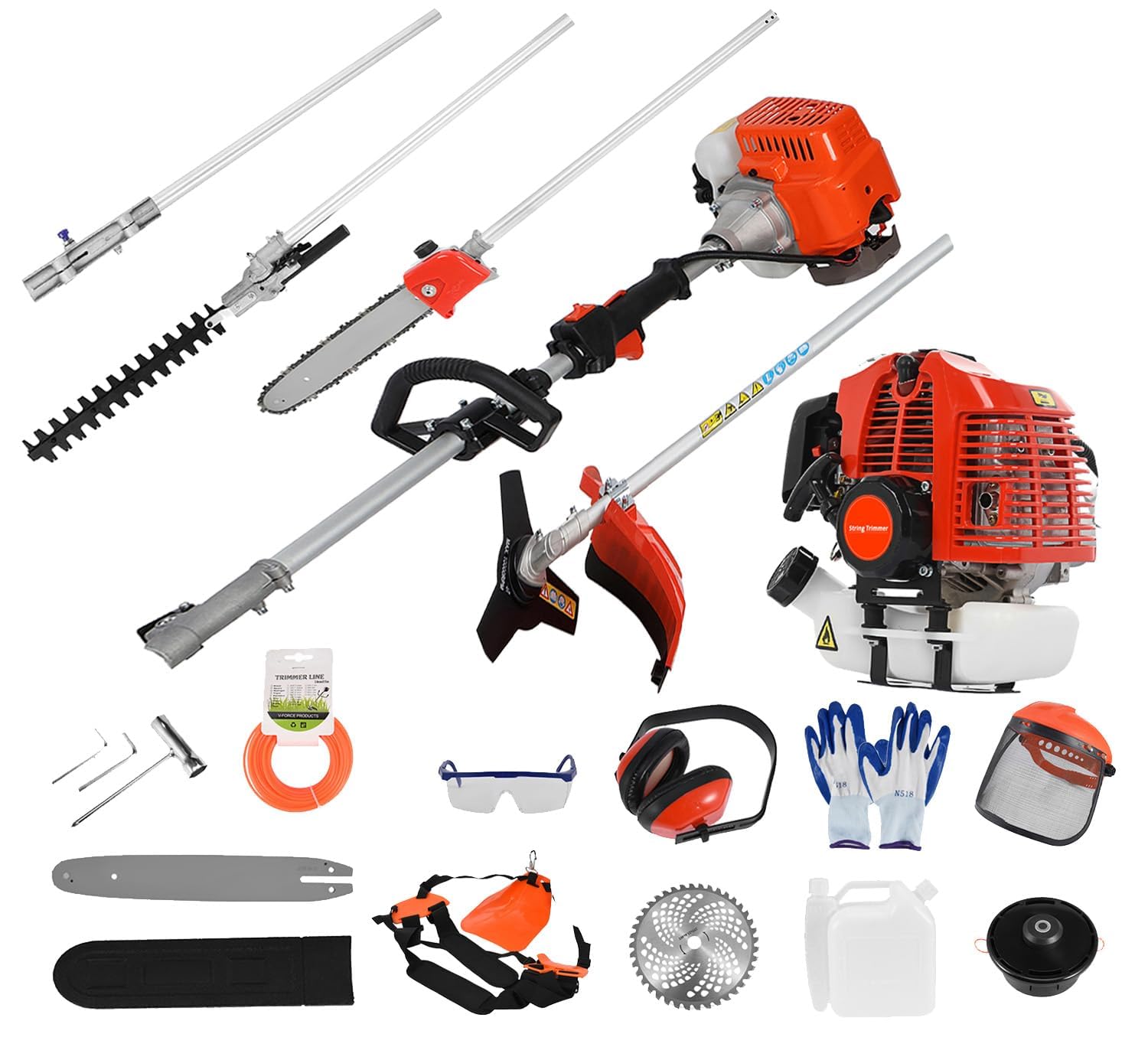 Gans REDLINE6000が2本7000が1本の3本セット Amazon.com : 52CC 2 Stroke Gas Weed Wacker 5 in 1 String Trimmer