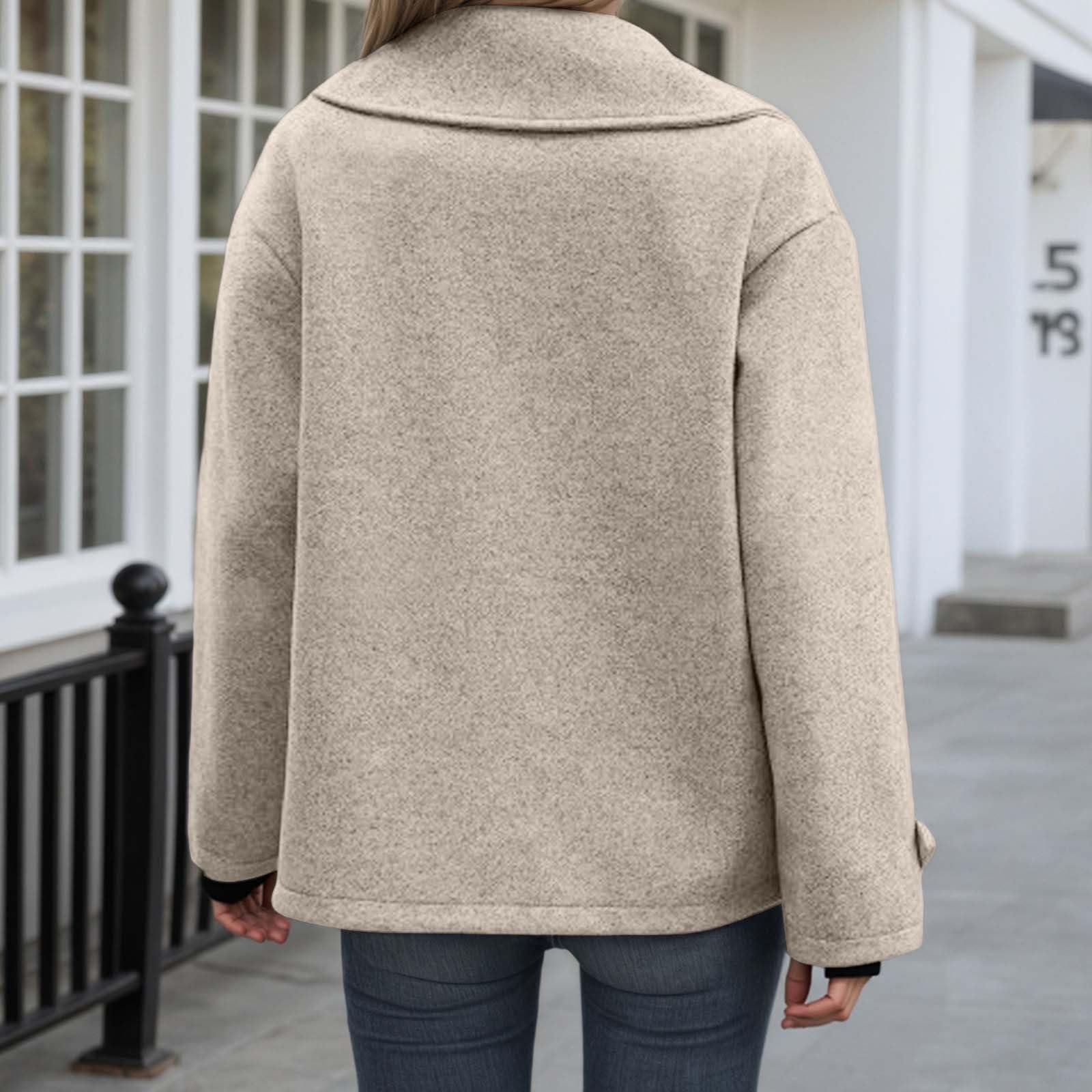 Trenchcoat Damen Kurz Jacke Frühling Mantel Business Wollmantel Wasserdicht Leicht Bolero Atmungsaktiv Windjacke Kurzer Freizeit Vintage