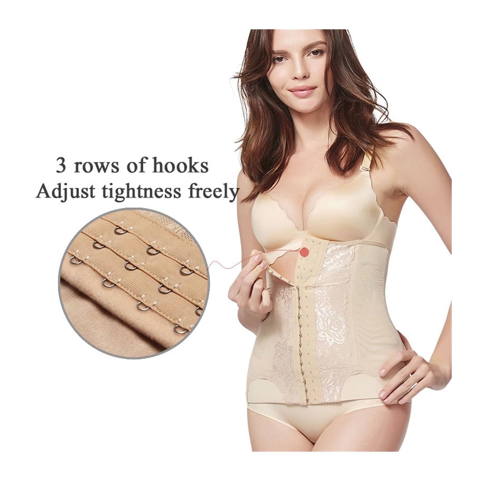 Faja Abdominal Mujer Corsé de malla bordado, moldeador de cuerpo, faja moldeadora de cintura for mujer, moldeador de abdomen.
