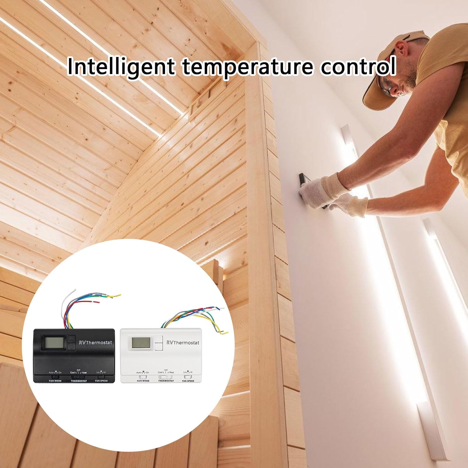 ヒート/クールウォールサーモスタット37 ℃〜 -1℃交換83303862デジタルサーモスタットプロフェッショナル温度調整