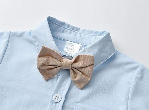 Miniatura 3 de Conjuntos de pantalones para bebés niños de Boarnseorl, conjuntos de caballero para niños pequeños, camisa de manga larga para bebé + pantalones +