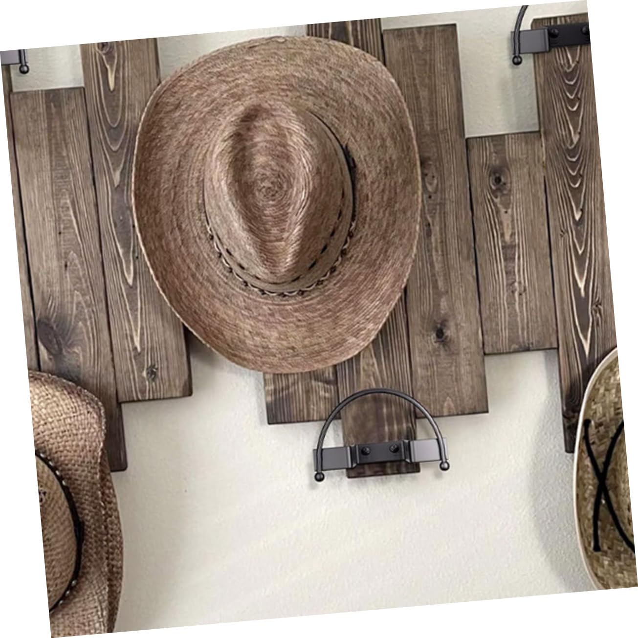 Ipetboom 4pièces Porte-chapeaux Mural Pour Casquettes De Baseball Présentoir à Chapeaux Rangement De Chapeaux Support De Mur Pour Organisateur De
