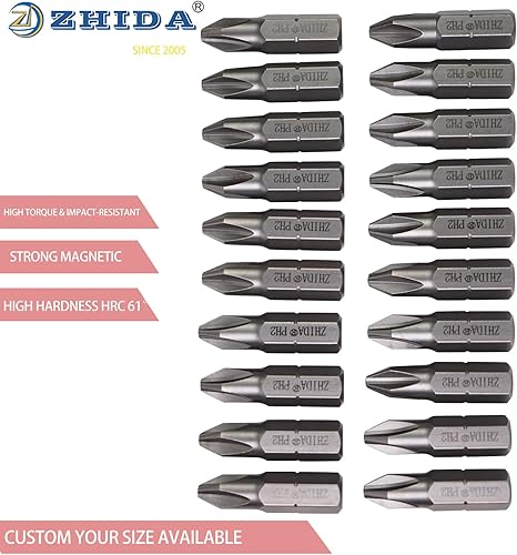 Miniatura 2 de Brocas de inserción de tornillo PH2 Phillips Driver Bits 2 # 20 PCS