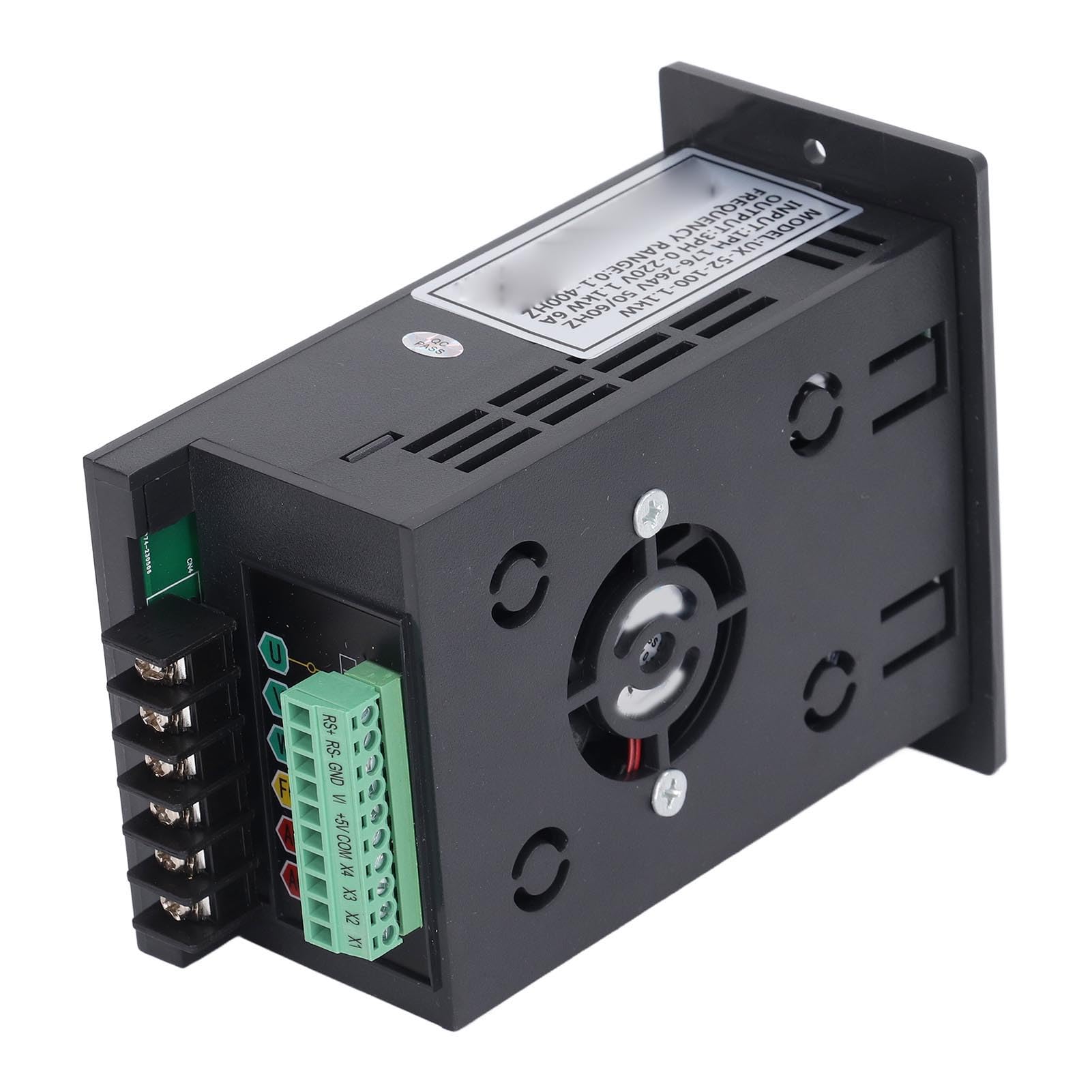 Frequentieomvormer 1,1kW, 1PH 176-264V naar 3PH 0-220V, 6A Uitvoer, Koperen Kernspoelen, Enkele naar Driefasen Converter met LED Display
