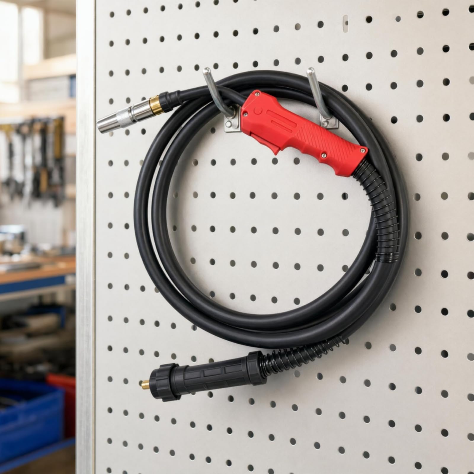 B Baosity Antorcha de Soldadura MIG Soplete de Gas Pistola de CO2 Conector Cilíndrico Flujo Estable y Sujeción Firme al Equipo, 3 Metros, Económico, Pistola Europea 500A