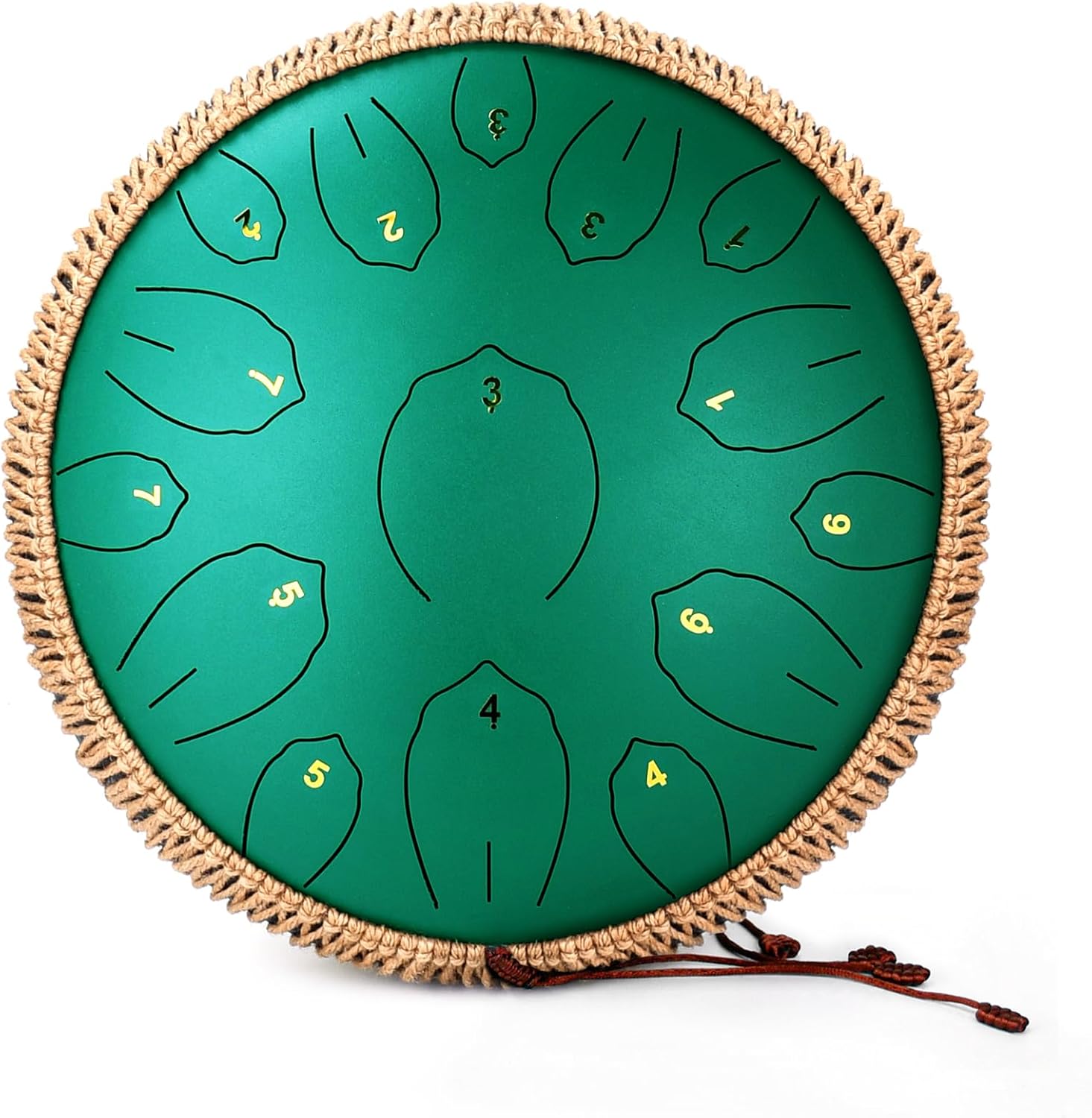 Steel Tongue Drum - 13 Inch 15 Note Tongue Drum, Handpan Musical Instrument for Adults Kids, Steel Drum with Music Book, Steel Drums Instruments with Mallet and Carry Bag, C Major (Black)