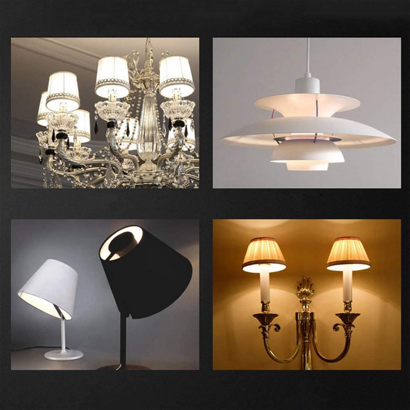 Lampadina LED E14 dimmerabile, Lampadine LED E14 con base a vite Equivalente a una lampadina a incandescenza 100 W, 360 gradi; Lampadina in ceramica mais a risparmio energetico con angolo fascio, con