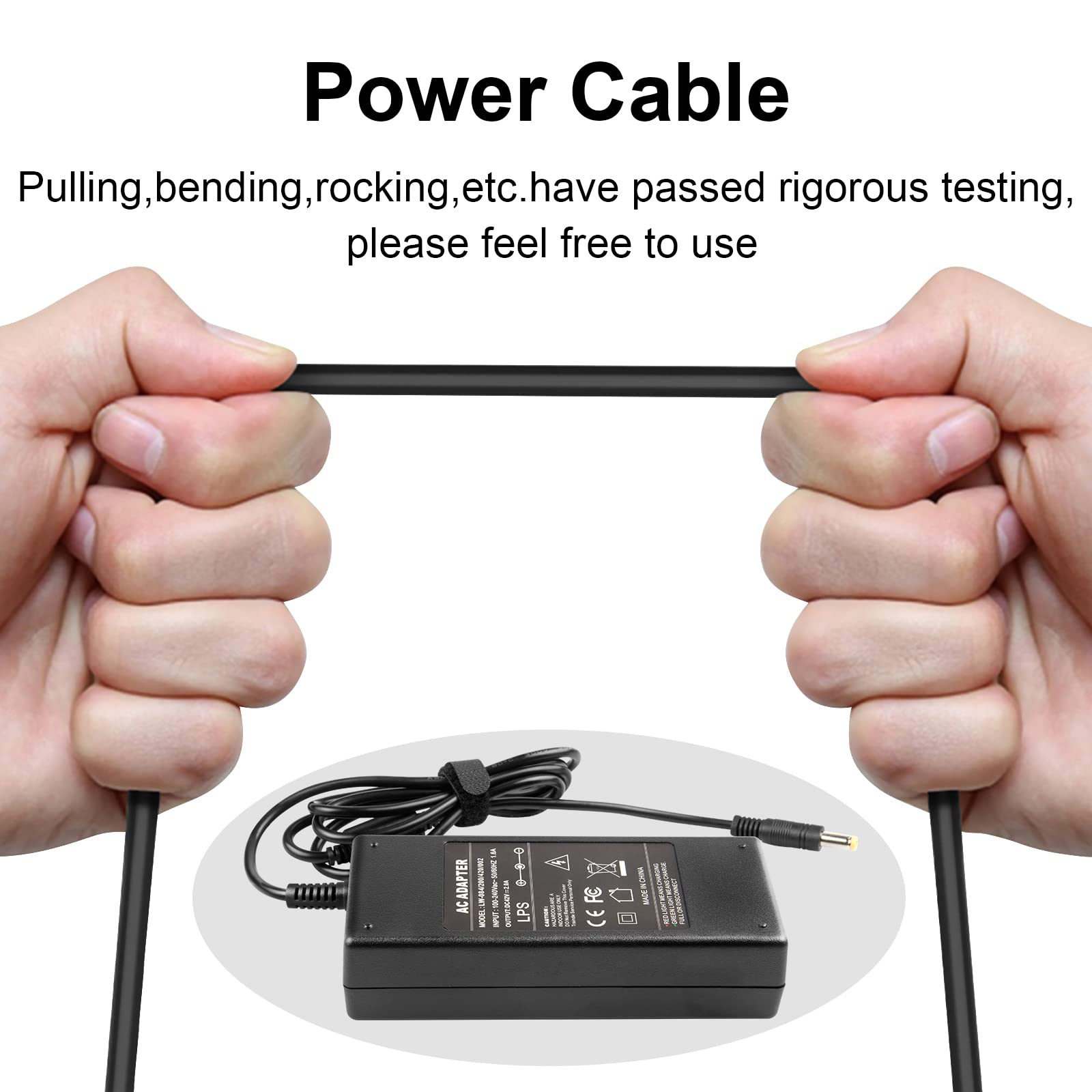 LabTEC 42V 2A Fast Charger 5.5mm 2.1mm for Electric Bike Battery 36V Power Supply Compatible Gotrax GXL G2 V2 S2 Apex Cityscape GKS D1