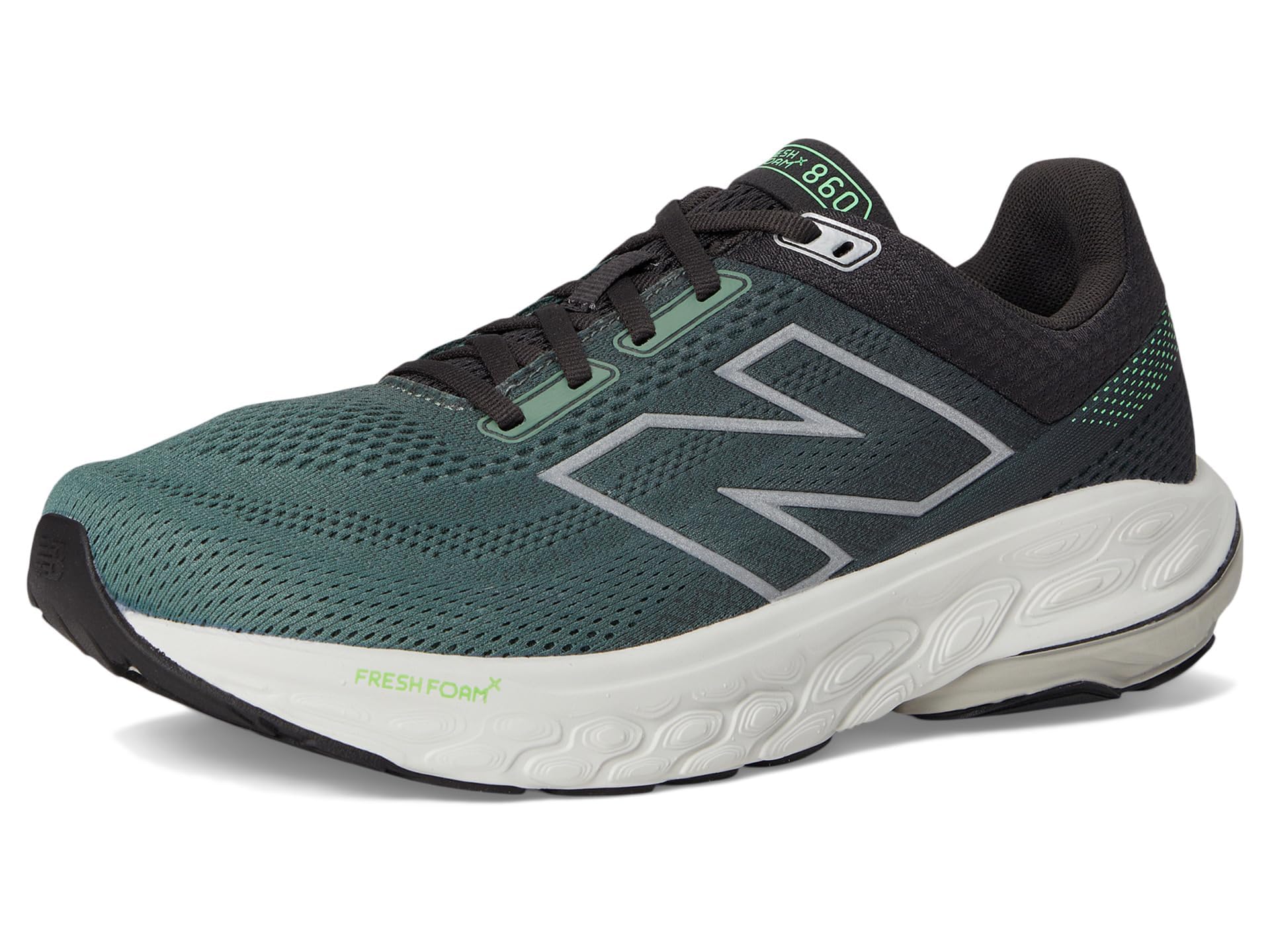 New Balance Fresh Foam X 860 V14 - Scarpe da corsa da uomo, Ginepro scuro/Cemento nero/Materia grigia, 50 EU