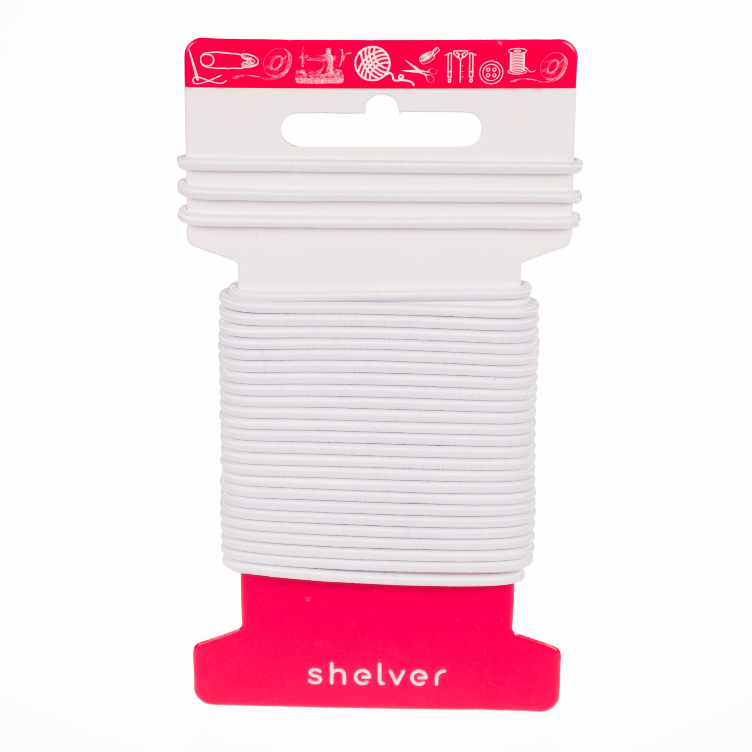 Shelver White Elastic String Cord, Black-Beige, 1Mm-1.5Mm-2Mm-2.5Mm-3Mm, 6 Metres