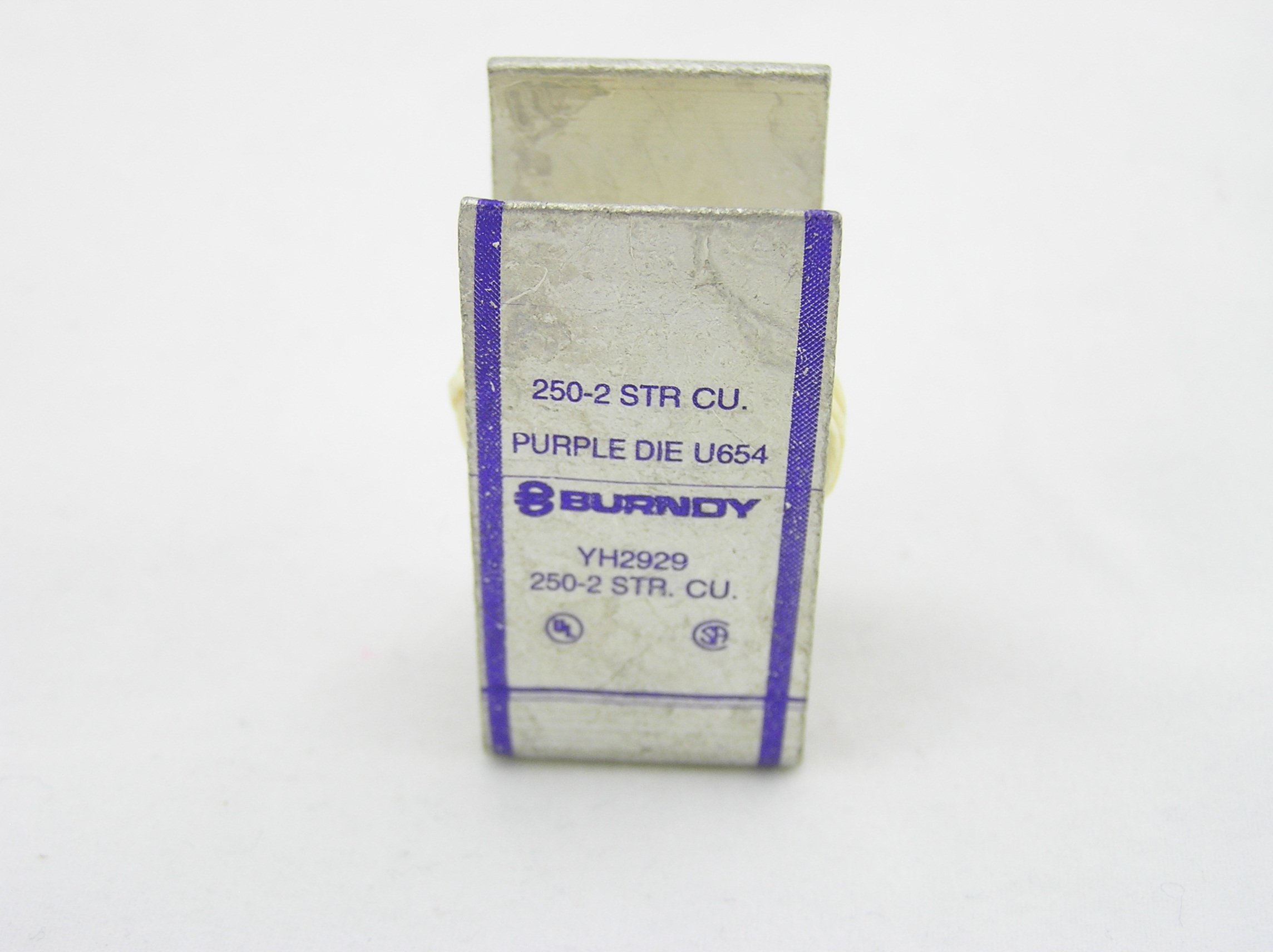 Burndy YH2929 Copper Crimpit H-Tap Connector, 250-2, (4/0-2) Main