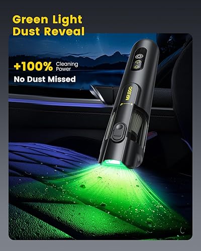 Miniatura 4 de Mr.ego Aspiradora portátil inalámbrica para automóvil, 2 modos de 9,00018,000 Pa, aspiradora de alta potencia y soplador de aire, aspiradora de mano