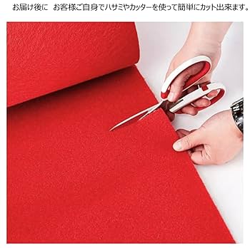 MORITA50周年　フェルト ZEN 阿修羅 レッド Amazon｜毛氈（もうせん）風 フェルト パンチカーペット 厚さ5mm