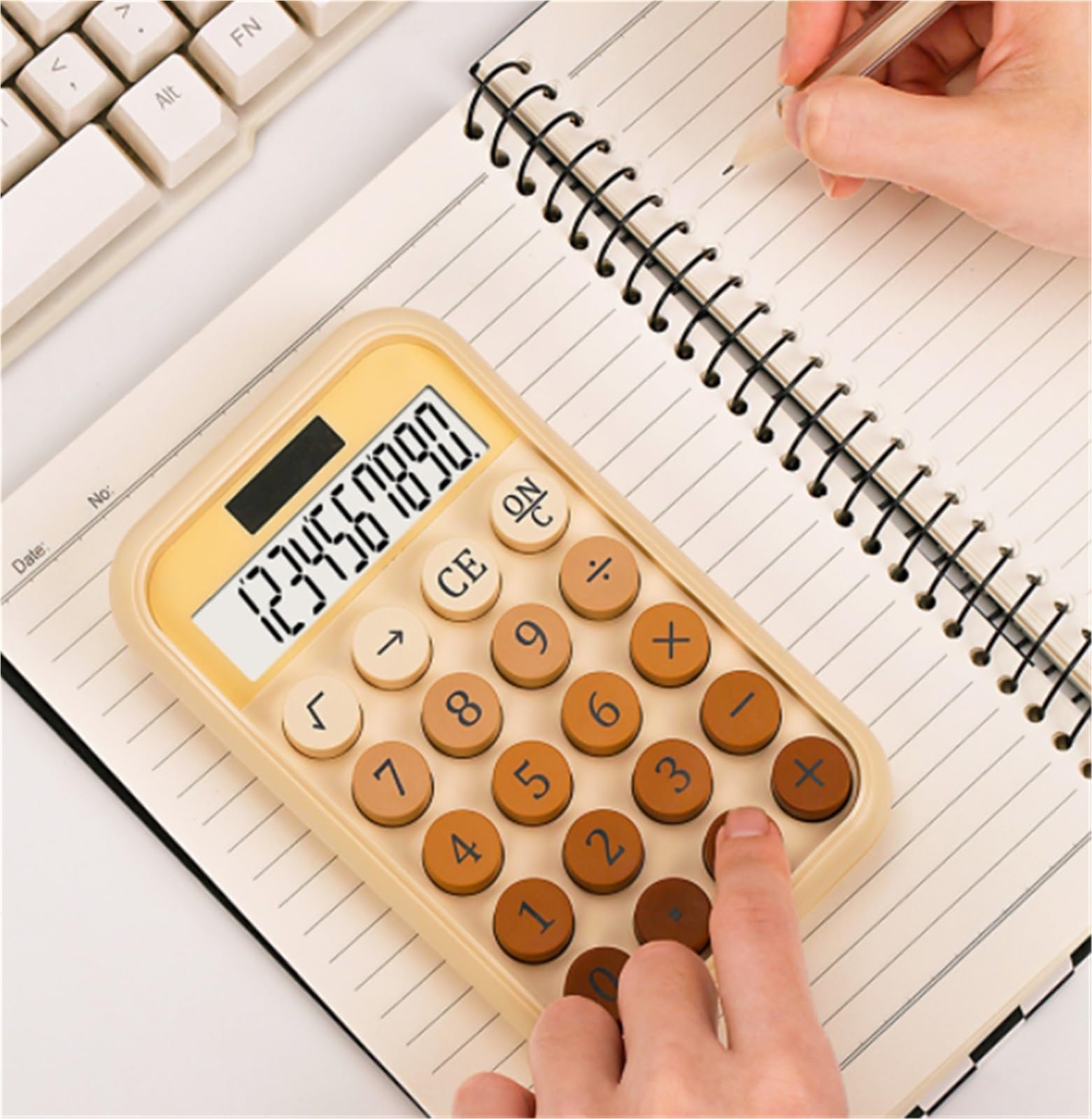Herramientas De CáLculo Calculadora Portátil Multifuncional De 10 Dígitos, Ideal For Contabilidad Financiera Oficina Adecuadas para Colegio Y Hogar(Blue,Pink,Black)