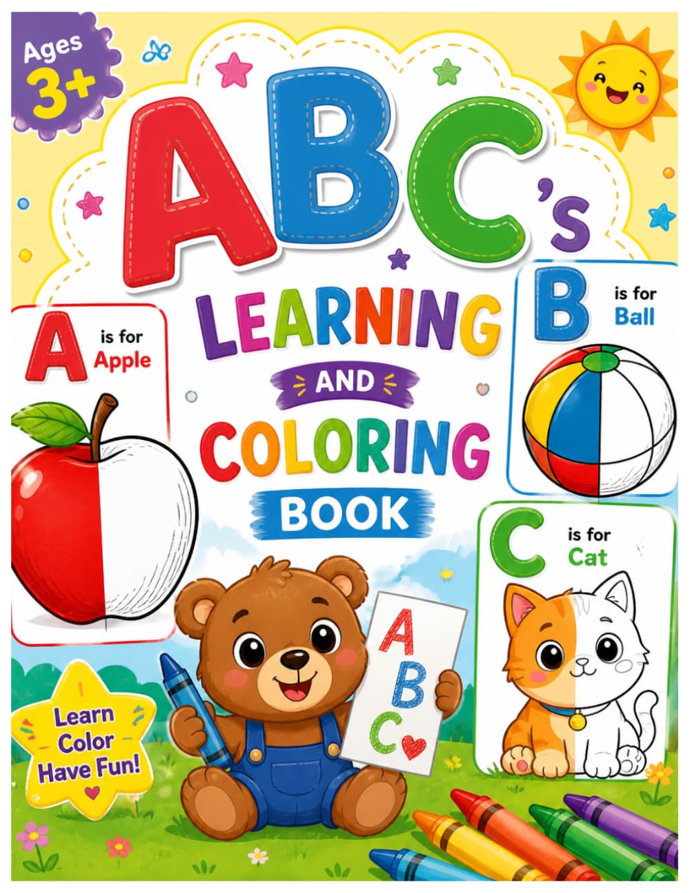 ABC's learning and coloring book