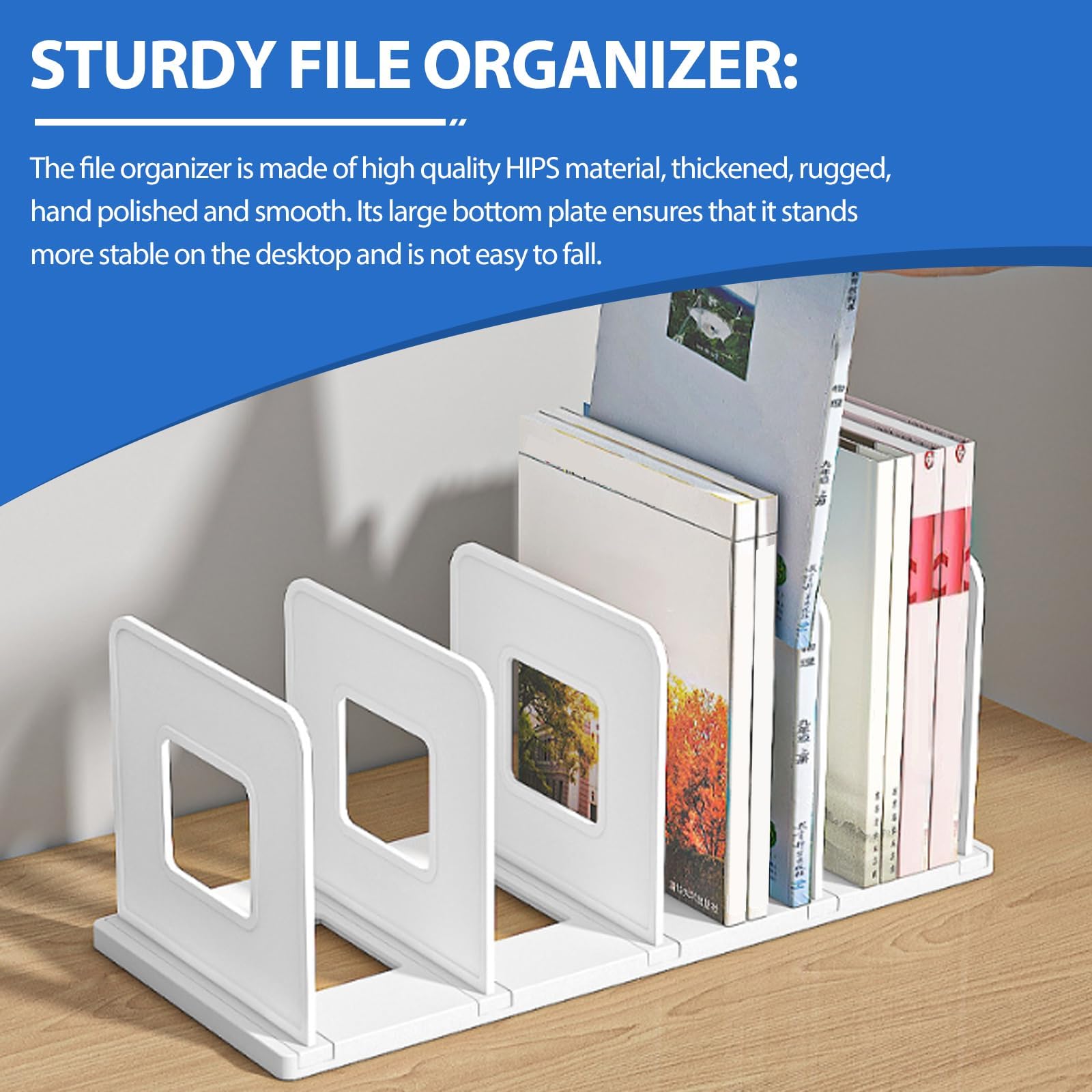 GOMETY 2-tlg. Schreibtisch-Organizer - 4 Fächer Aktenordner Aus Kunststoff