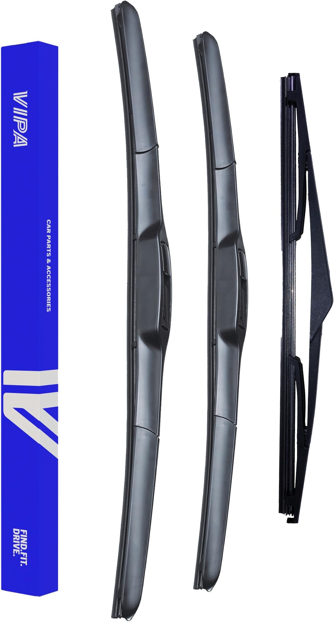 Vipa Car Parts Premium Wiper Blade Set | fits: KIA SPORTAGE SUV (Dec 2010 to Dec 2015) | All-Weather Performance | Durable, Streak-Free Windshield Wipers | Easy Installation