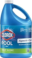 Clorox Pool&Spa Algaecide + Clarifier 128oz - Kills & Prevents All Pool Algae, Crystal Clear Water for Saltwater Pools