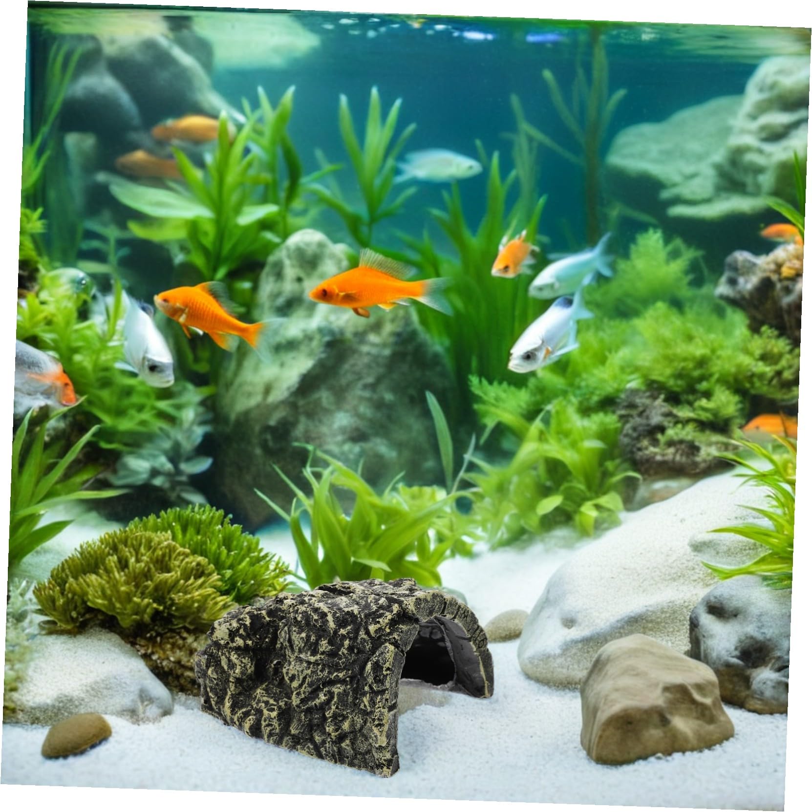 BESTonZON 2stücke Sonnenplattform Für Schildkröten Reptilien-Terrarium-zubehör Dekoration Für Garnelen Und Amphibien-terrarien Kletterrampe Aus Kunstharz Gemütlicher Rückzugsort Für Kleine e