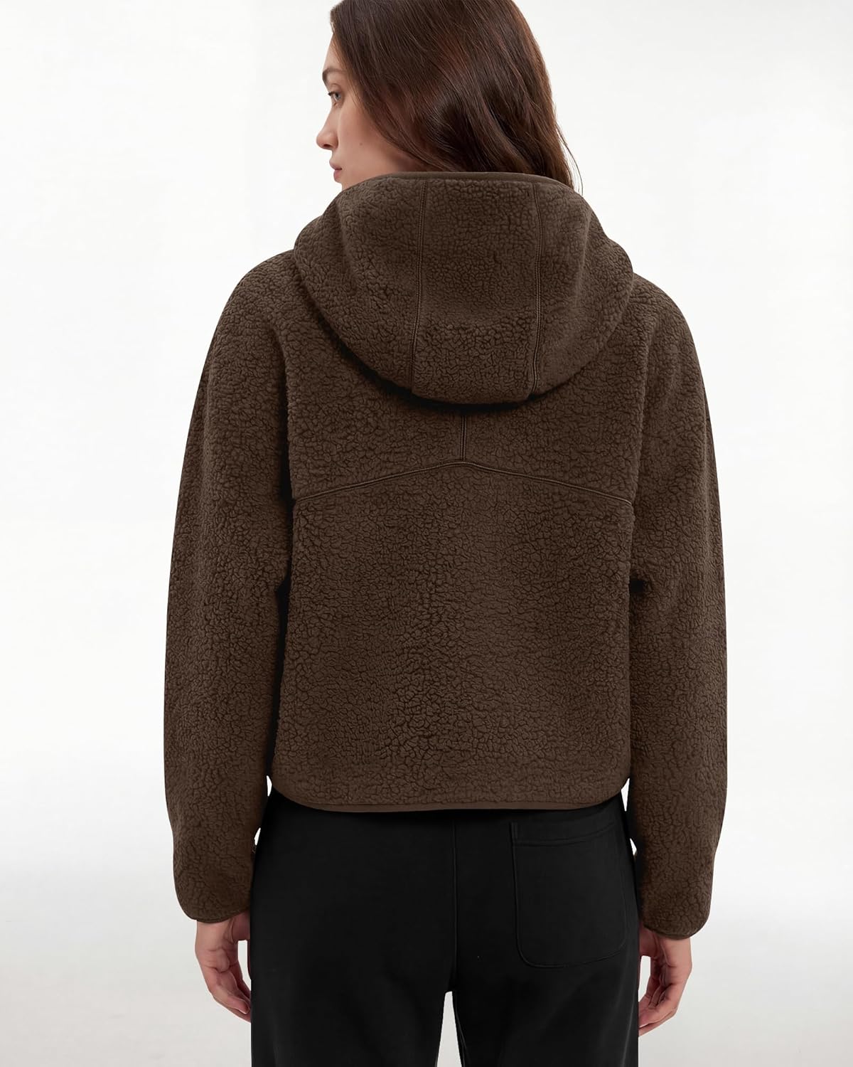 Locachy Women's Cozy Sherpa Fleece Winter Warm Hoodies Cute Casual Zipper Coat with Pockets Fashion Spring Outwear