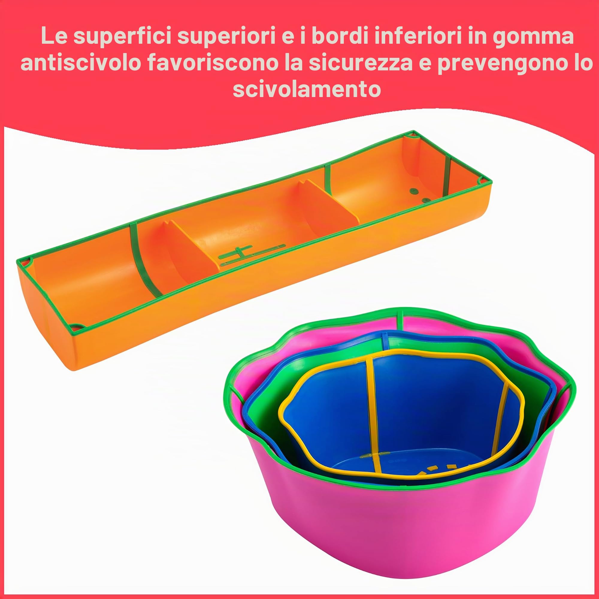 edxeducation Step-a-Trail - Percorso a Ostacoli per Bambini in Giardino, per Interni ed Esterni, favorisce la coordinazione e la Fiducia in se Stessi, Gioco Fisico e sensoriale