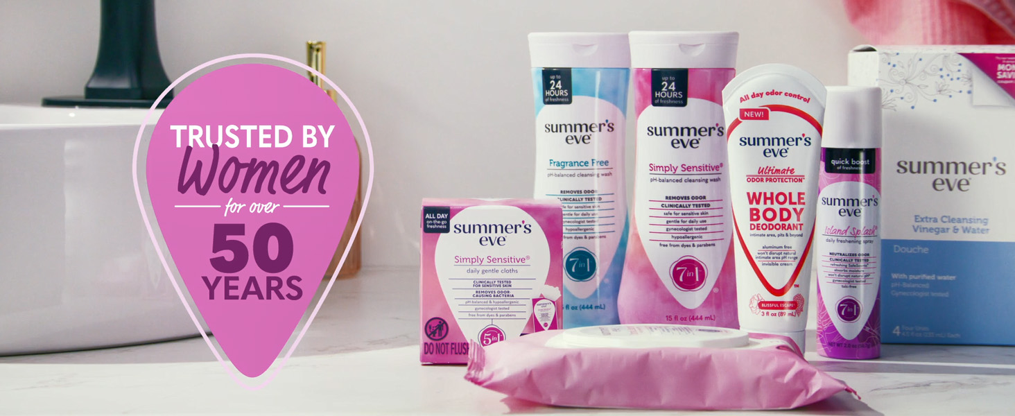 Summer's Eve Douche, Complete Clean, Vaginal Douche for Women to Help Reduce Vaginal Odor, 4.5 oz, 2-Count
