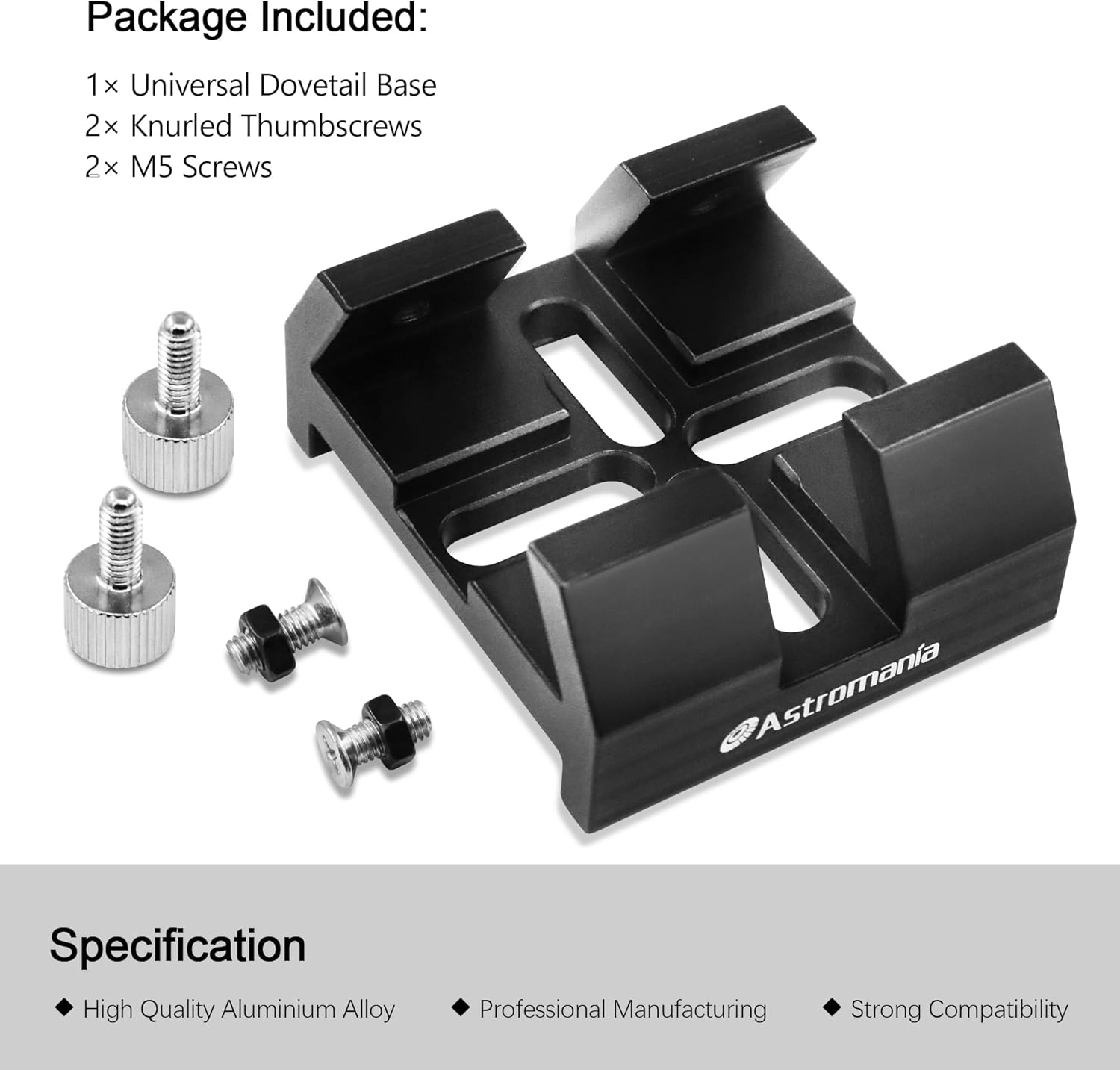 Astromania Polar Alignment Scope - Bundle with - Finder Deluxe &Universal Dovetail Base