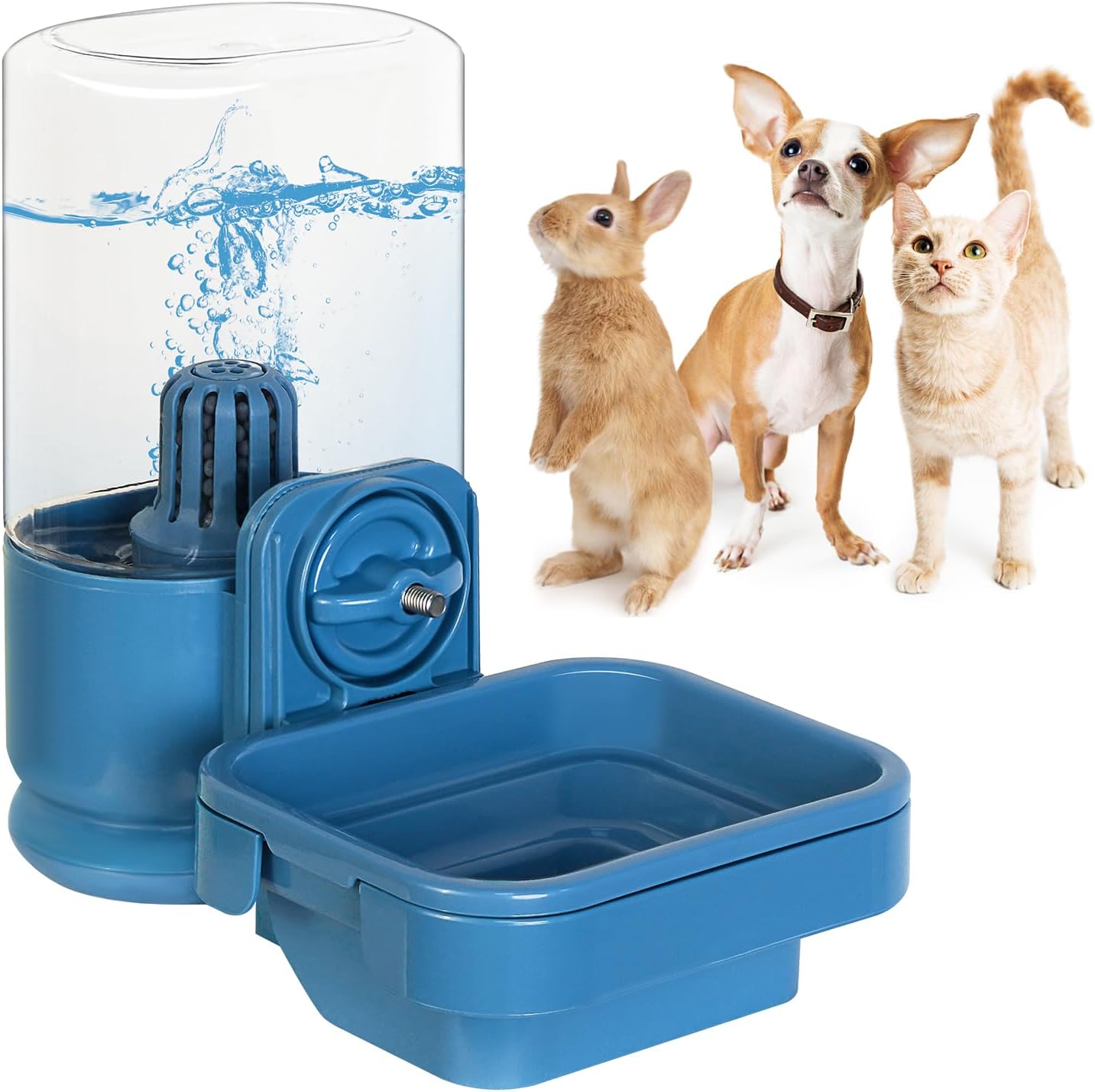 Hanging Cage Automatic Small Pet Food Bowl Water Bottle
