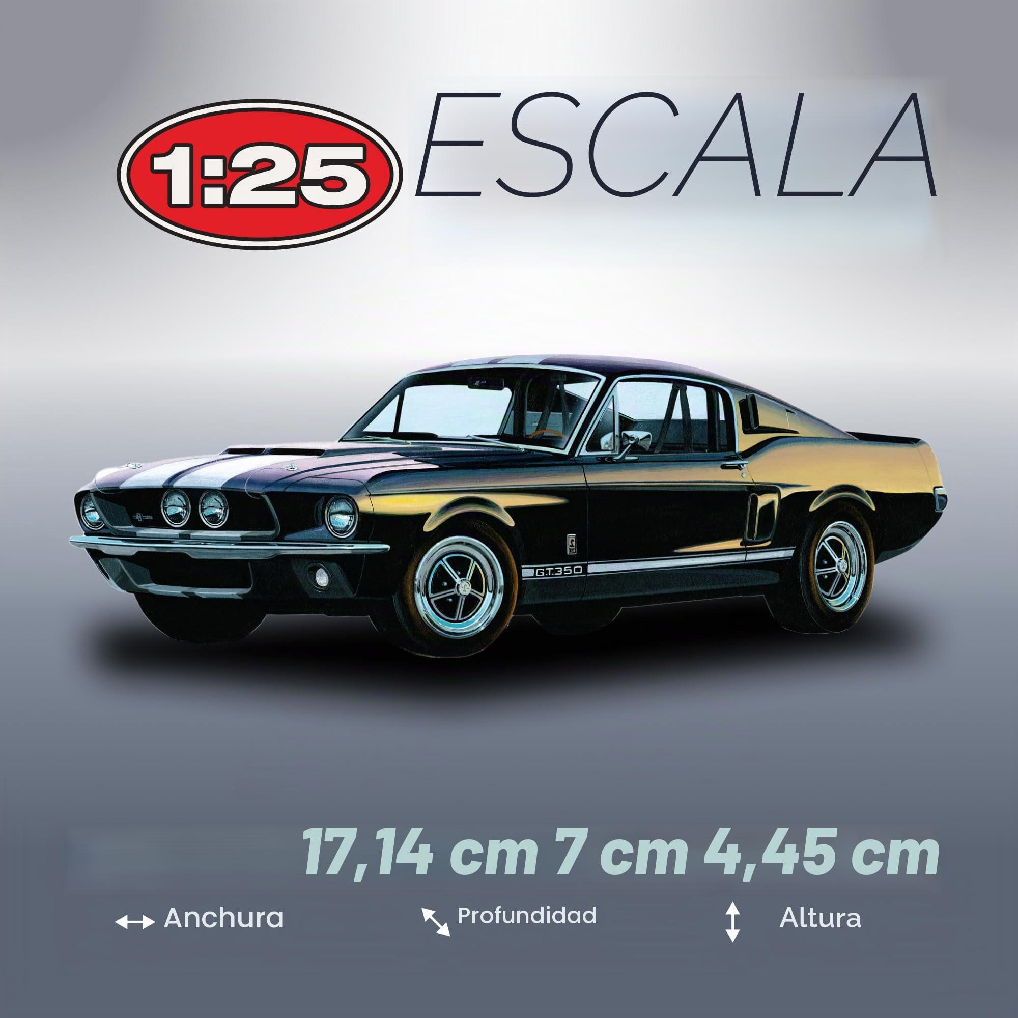 AMT Escala 1: 25 Kit de Modelo 1967 Shelby GT-350