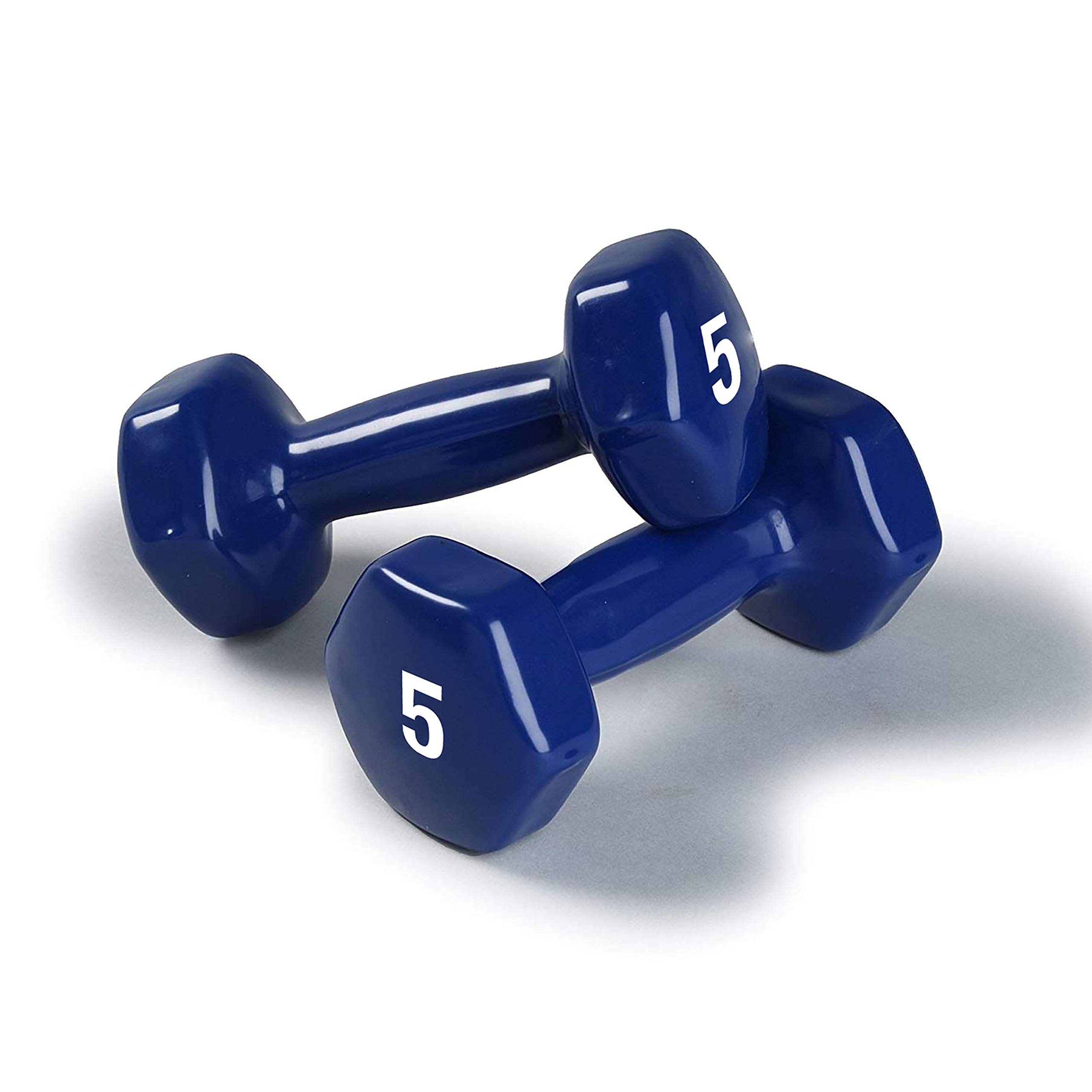 Buy Dumbbells Hand Weights Set of 2 Vinyl Coated Exercise & Fitness