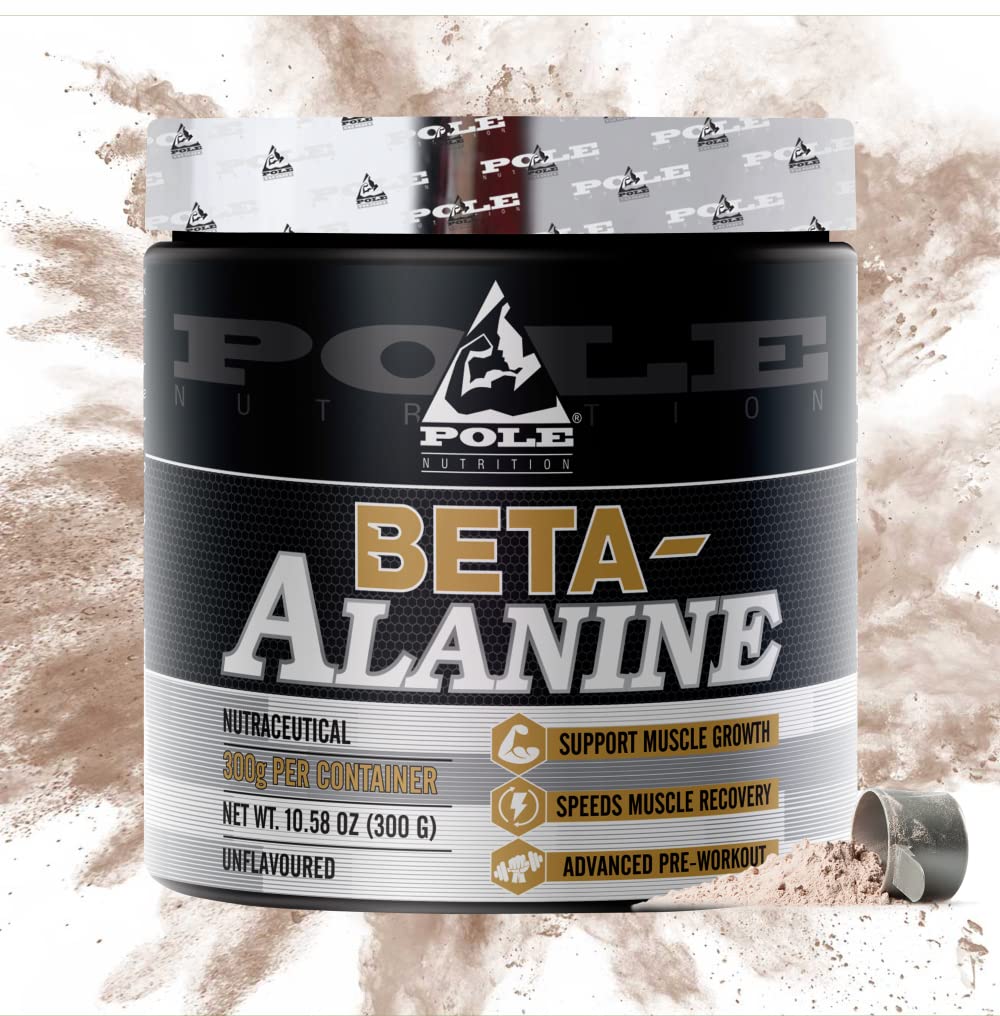 Pole Nutrition Beta-Alanine - Muscle Growth & Recovery Pre-Workout Powder for Men & Women, Unflavored, 300g - Boost Your Training Performance 2