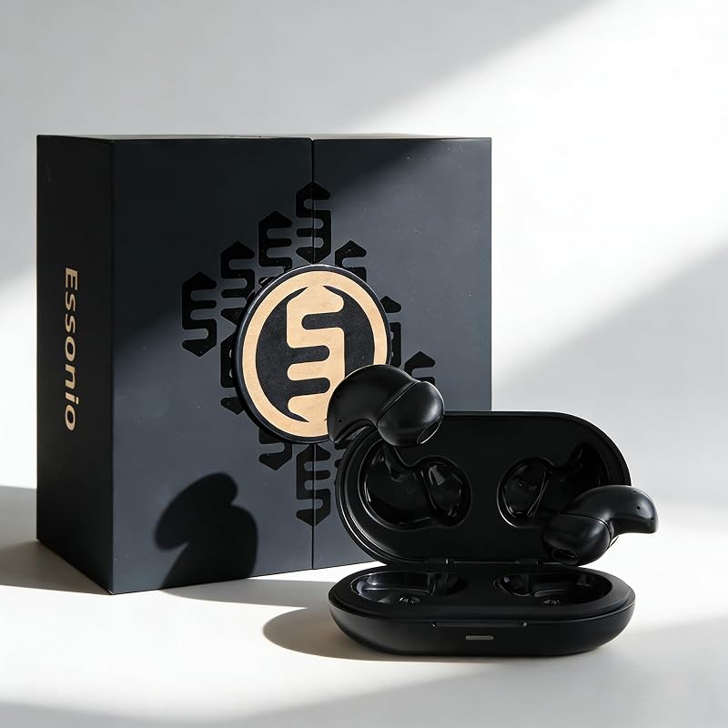 Sleep Earbuds 53dB High-Frequency Noise Reduction 8-mic Array & Dual Hybrid Filtering Technology, 80H Playtime, Snore Blocking Comfortable Earbuds, Bluetooth 5.3 Earplugs for Side Sleeper, Airplane