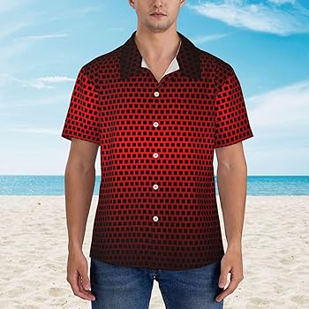 Amazon.com: Xiso Ver Red Geometric Perforated Square