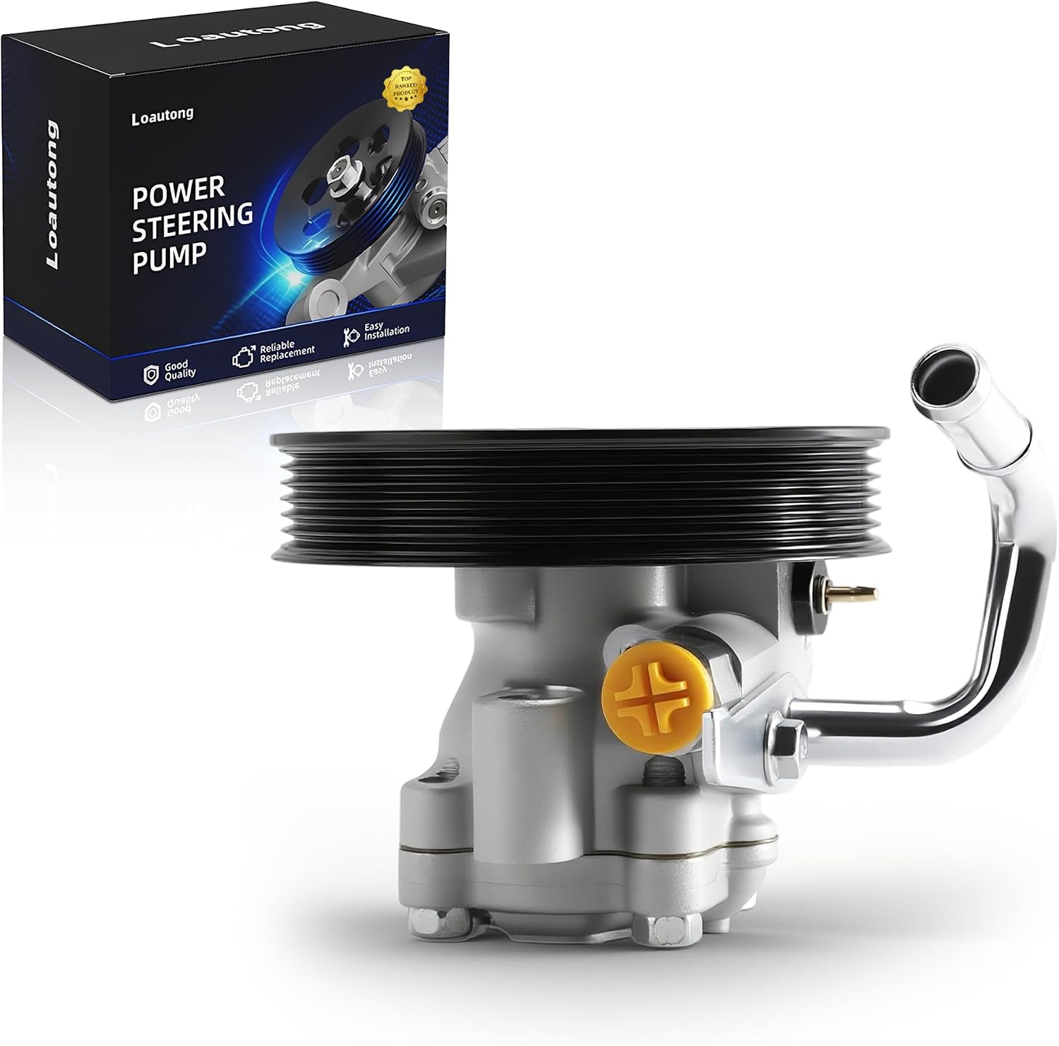 Power Steering Pump with Pulley, for Hyundai Santa Fe 2001-2006 V6 2.7L, 21-667, 21667, 96667, 57100-26100, 5710026100