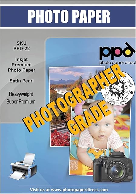 PPD Inkjet Satin Pearl Super Premium Photo Paper A3 280gsm x 50 Sheets PPD-22-50