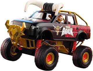 PLAYMOBIL | WWE® | The Rock Monster Truck | Monstertruck mit Federung, Hörnern & The Rock Figur | Für Fans ab 5 Jahren | 71955