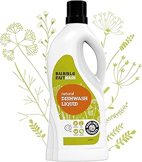 Natural And Organic Dishwash Liquid (1.8 Lits), Soap nuts-based, Baby safe, Eco friendly Herbal Dish washing Liquid, Hypoallergenic, Sensitive Skin (1.8 Lits)