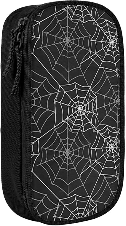 Amazon Co Jp 筆箱 ペンケース 蜘蛛の巣 クモ柄 スパイダー ふでばこ おしゃれ 筆入れ 大容量 ペンポーチ 二層式 ペンバッグ 文房具 小物収納 男の子 女の子 子供 小学生 中学生 高校生 大学生 社会人用 キャラクター ペン袋 人気 プレゼント 贈り物 文房具 オフィス用品