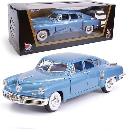 Miniatura 17 de Studebaker Champion 1950 - Modelo de metal fundido a presión a escala 1/18, colección clásica de aleación vintage con vitrina, para niños, hombres y