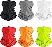 Vista 13 de Geyoga 6 piezas de protección UV para el verano, polaina de cuello refrescante, ropa para la cara, polaina para cuello, bufanda, protector solar