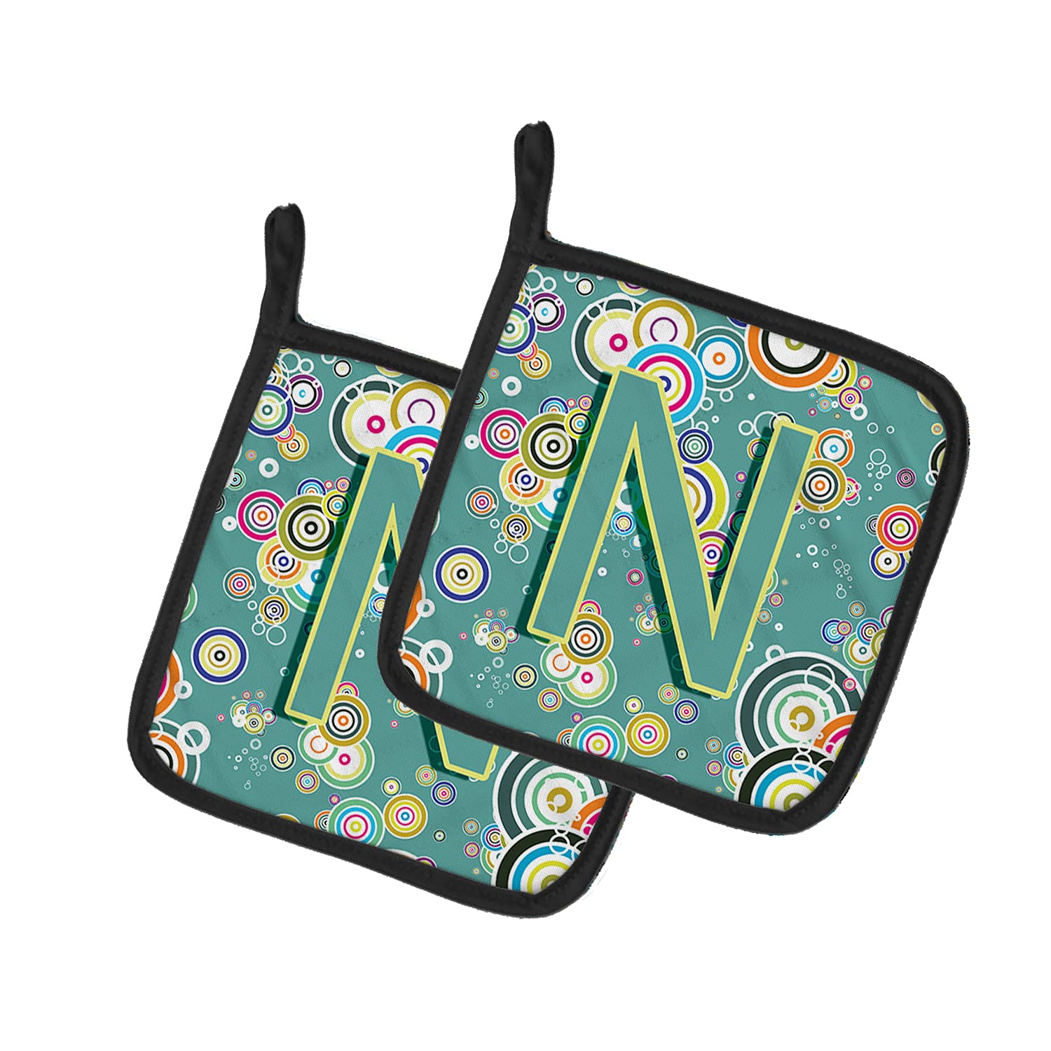 Agarradores de ollas con inicial N, el regalo personalizado ideal para amantes de la cocina