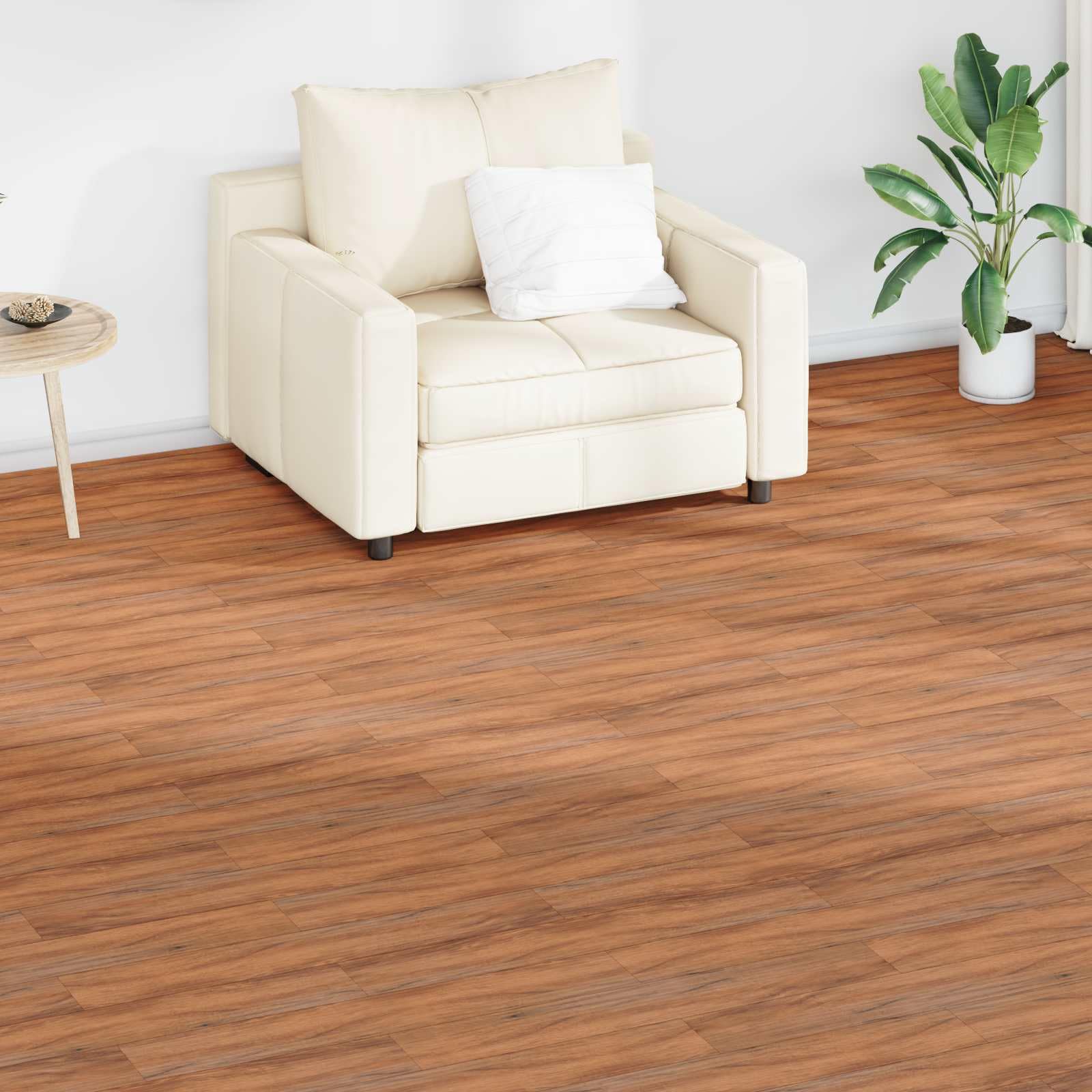 vidaXL Bodenplanken Natur 5,02 m² 36 Stk. PVC