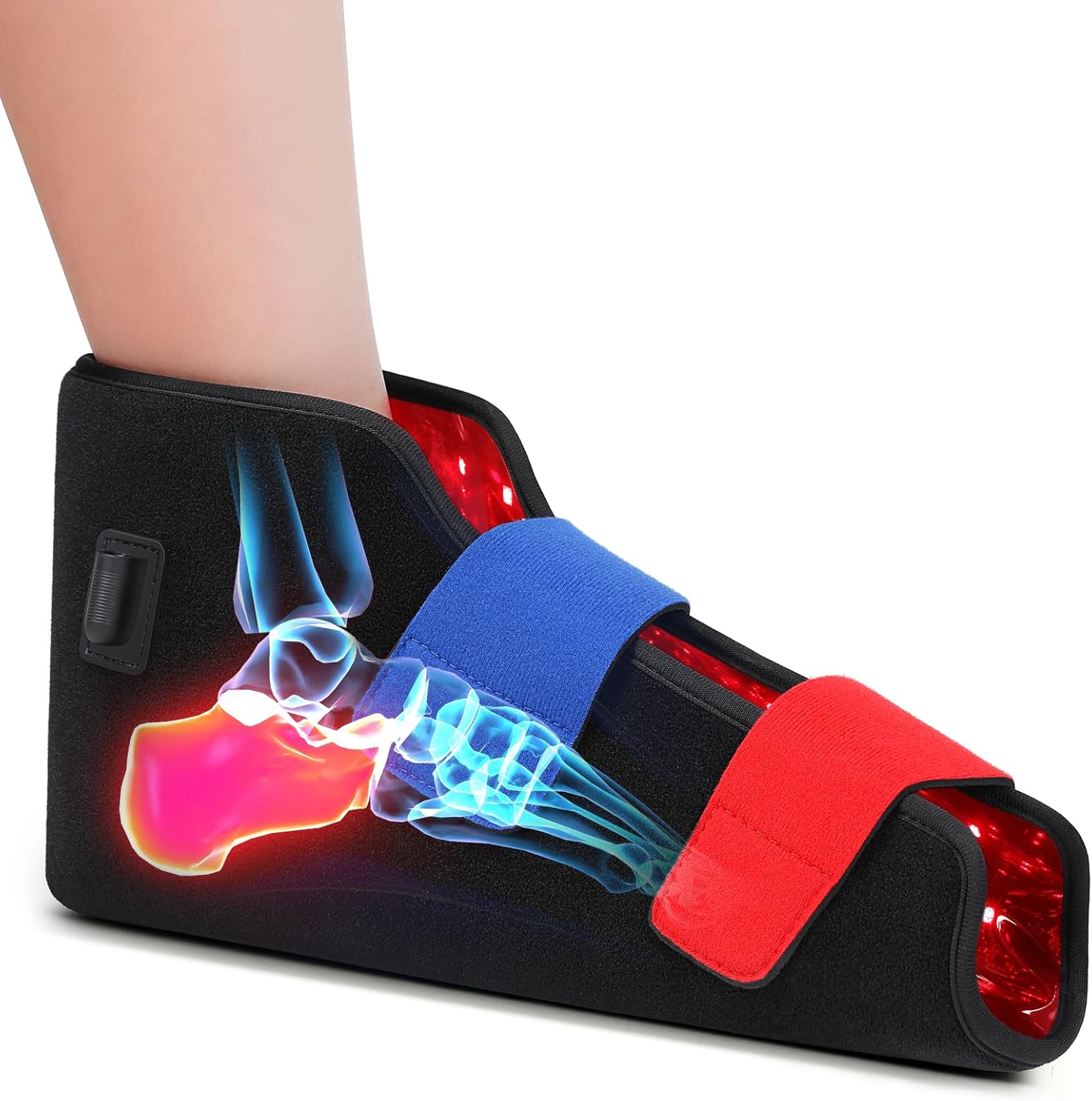 LIGHTIUM Red Light Therapy for Feet – Infrared Light Therapy Foot Wrap with 660nm Red & 850nm Near Infrared LEDs, Heat Therapy & Timer for Neuropathy, Joint, Ankle, Heel & Daily Foot Pain Relief - Image 8