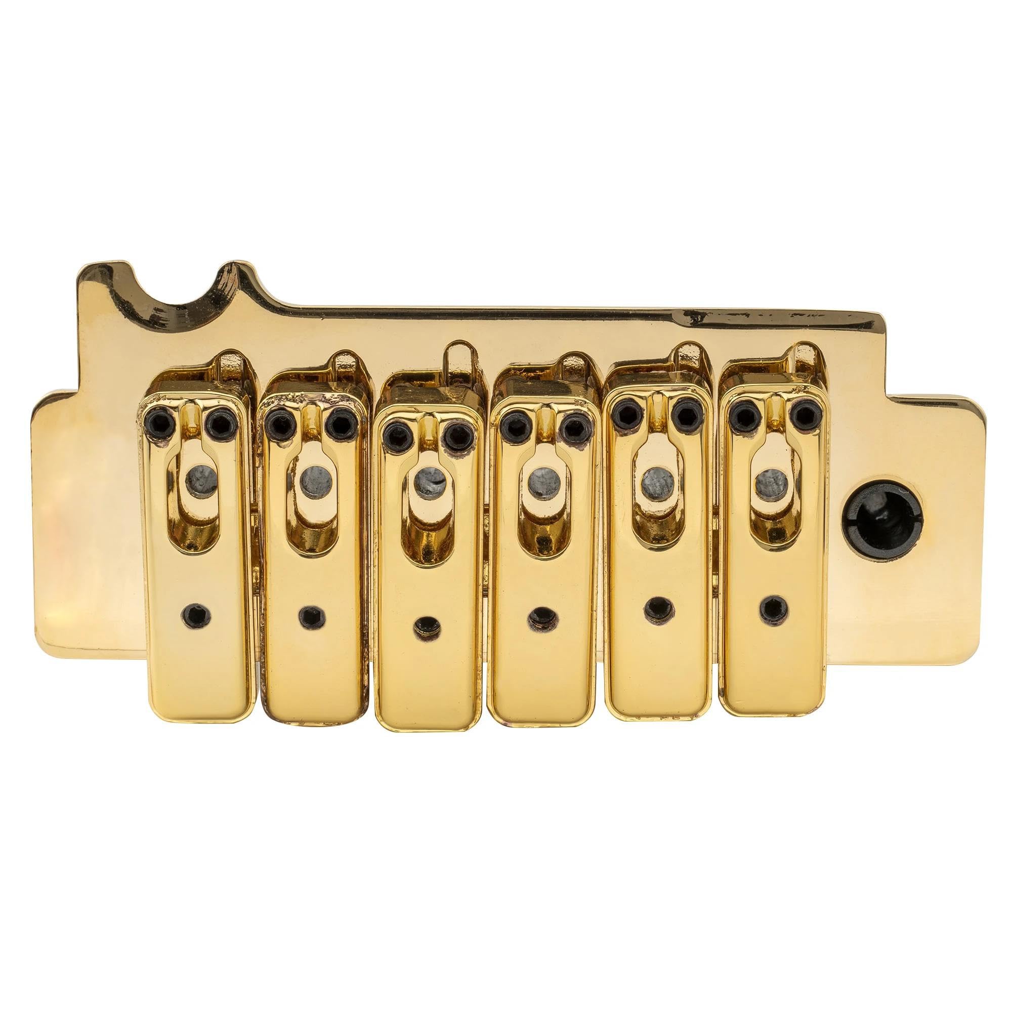 Ponte Per Chitarra Braccio Pop-in A 2 Punti Con Ponte Tremolo A Sella Individuale Da 52,5 Mm Per Parti Di Ricambio Chitarra(Gold)